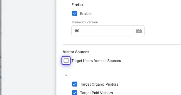 All User Sources Activation