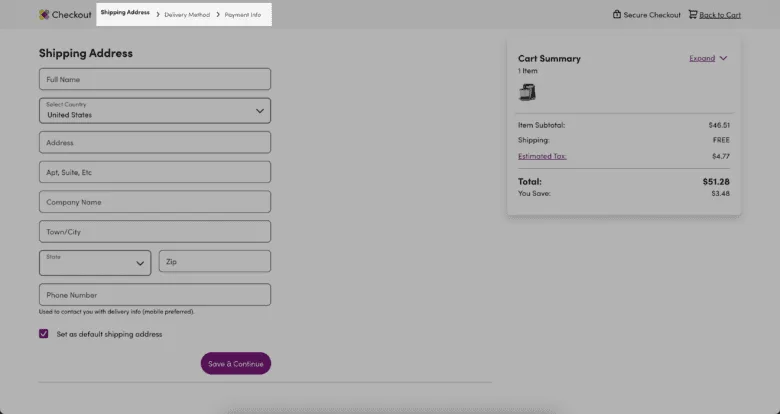 Multi-Page Checkouts
